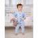 Kemovitson on buttons for children's fashion, height 86 cm, blue color