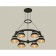 Suspended Ambrella Light, XR92051002, GX53 LED 12 W, Black Sand, Gold Gold, Transparent