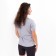 T-shirt female, color light gray melange, a ha ha, size 46