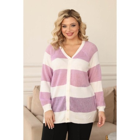 Cardigan female, size 50, white color