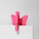 Cretaceous price tag on the leg "Butterfly, 2 pcs. in a set, 1.5 × 10 × 8 cm, pink color