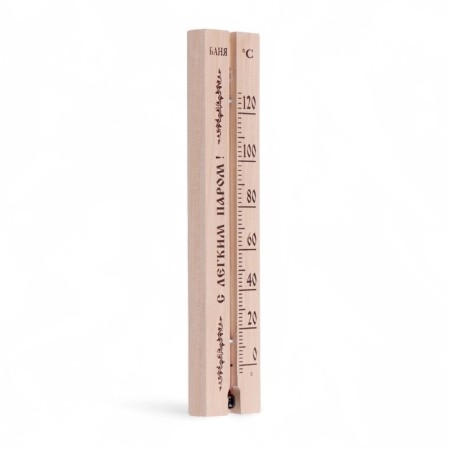 Thermometer, thermometer "with light steam", for a bath and sauna, from 0 ° C to +120 ° C, 22 x 4 x 1.4 cm-2