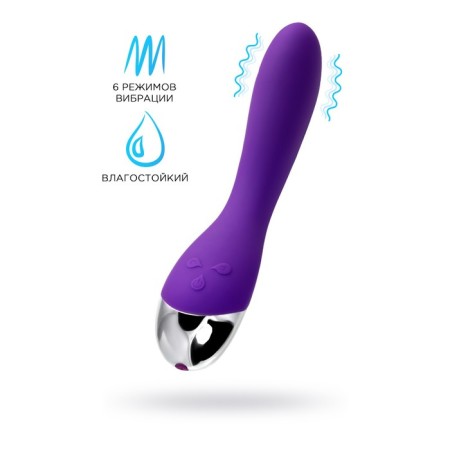 Vibrator "Dryuchka-Help", silicone, purple color, 20.5 cm