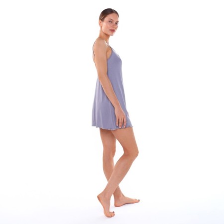 Night shirt female, gray color, size 44-3