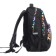 School backpack, 40 x 27 x 20 cm, Grizzly, ergonomic back, laptop department, black
