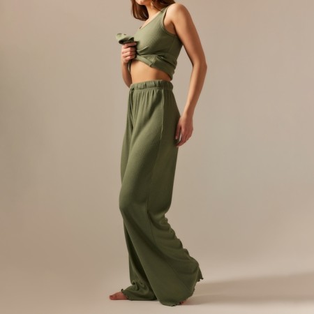 Women's home pants SL Home p. M, olive-3