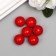 Beads for creativity plastic "Scarlet beads" set of 16 grams 1.6x1.6 cm