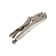 Hand tundra clamp, reinforced, flat capture, with a latch, 175 mm