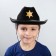 Kalmoye children's hat "Main Sheriff", district. 52-54, black color