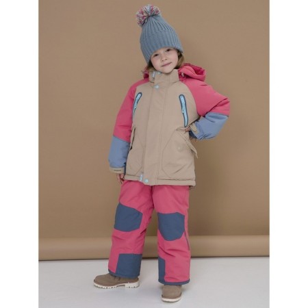 Semi -combines for girls, height 104 cm, pink color-6