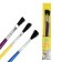 A set of brushes nylon, 3 pieces, flat, with plastic, colored handles