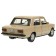 Metal machine "VAZ -2101", retro - model "Kopeik", doors, trunk, inertia, 12 cm, beige are opened