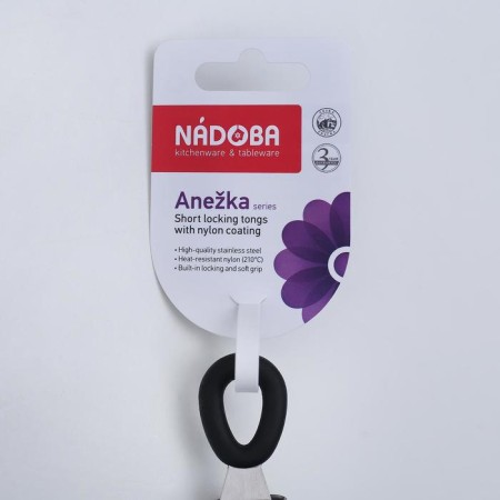 Nadoba Anezka nylon coating forceps, long-4