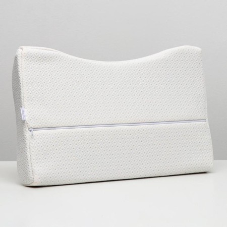 Orthopedic pillow NT PS-07 "Massage", for adults, with a memory effect and a recess under the shoulder, 55x36 cm, rollers 10/7 cm-4