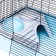 Cage for chinchilla "Pijon" No. 10, collapsible, 58 x 40 x 88, turquoise