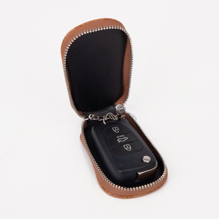 Key of zipper, 5 cm, 1 carabiner, redhead-4