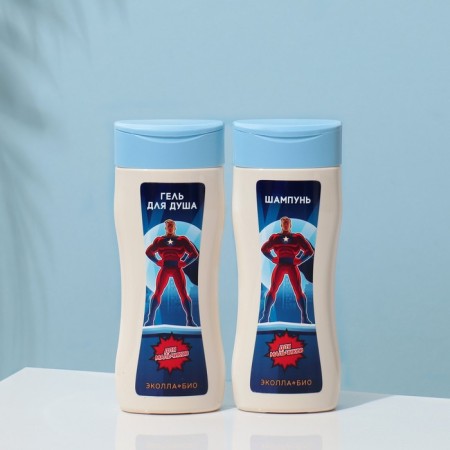Gift set "for boys": shampoo, 200 ml + shower gel, 200 ml-1