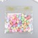 Beads for creativity plastic "Triple heart" Multi -colored set 20 g 0.7x1.1x1.1 cm