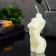 Figure candle "Female Crystal" Milk, 10cm