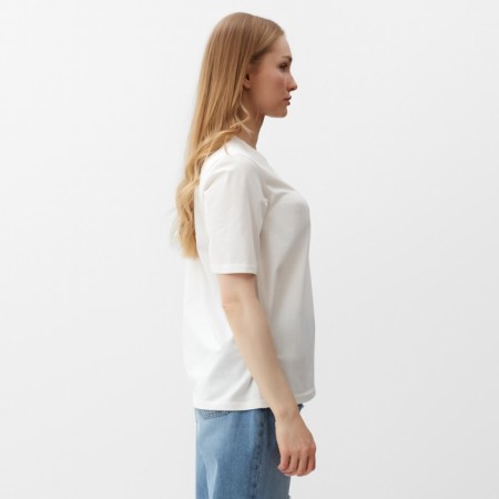 T -shirt female, milk color, size 48-2
