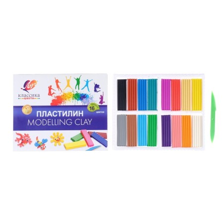 Plasticine 16 colors 320 g "Classic"-1