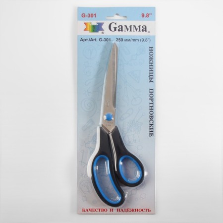Portnovsky scissors, mowed blade, heat -resistant pens, 9.8 ’’, 25 cm, black/blue color-4