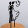 Topper for a cake, 10 × 18 cm, black color