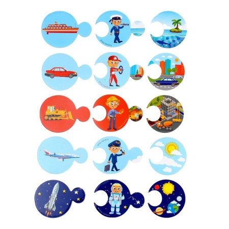 Puzzles "Transport and profession"-7