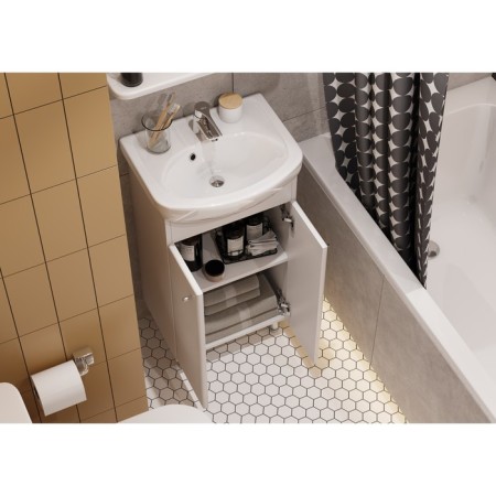Tumbling under the Aquaton sink Mira N 45 white 1a104401MR010-3