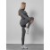 Sports suit female, size 46, dark gray color