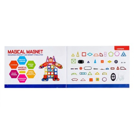 Magnetic designer "Magic Magnet", 46 parts-4