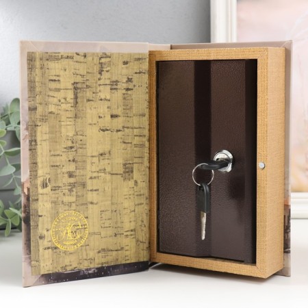 Safe Brush Tree leatherette "London" 21x13x5 cm-2