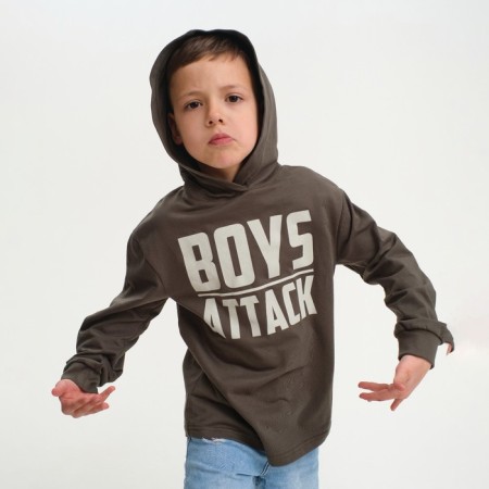 Children's sweatshirt with a hood KAFTAN "Rock on" p. 30 (98-104)-2