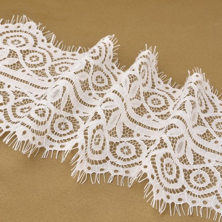 Lace cilia, 145 mm × 3 ± 0.5 m, white color-2