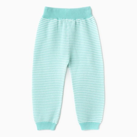 Kit for children (jumper, trousers), menthol/white color, height 62 cm-9