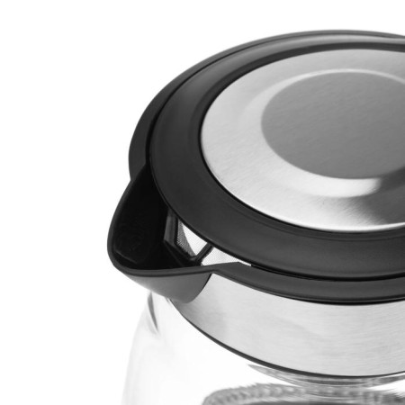 Electric kettle Energy E-282, glass, 1.7 l, 2200 watts, silver-1