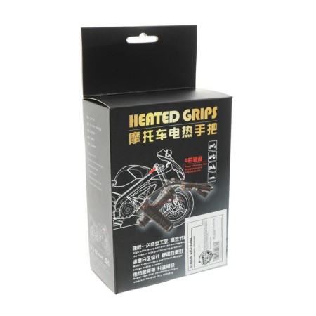 Handles of a steering wheel with heated, with a regulator, 12V, landing 22 mm, black, set 2 pcs-5