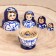 Doll "gzhel", blue dress, 5 puppet, 9.5-11 cm