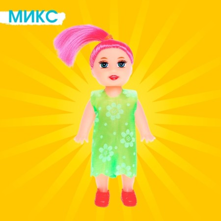 Кукла малышка «Таня» в платье, МИКС-4