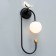 Bra "bird" E27 40W LED 2W gold-black 20.5x12x44.5cm
