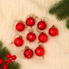 Set of balls plastic D-3 cm, 9 pcs 