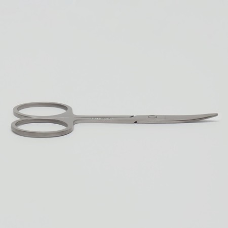 Scissors manicure, bent, 9 cm, silver color-4