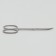 Scissors manicure, bent, 9 cm, silver color