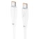 Cable Hoco X93, Type-C-Type-C, 60 W, 3 A, 1 m, fast charging, TPE braid, white