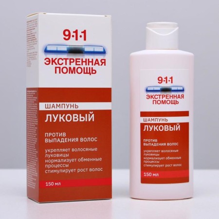 Shampoo 911 "Onion" from hair loss and baldness, 150 ml-3