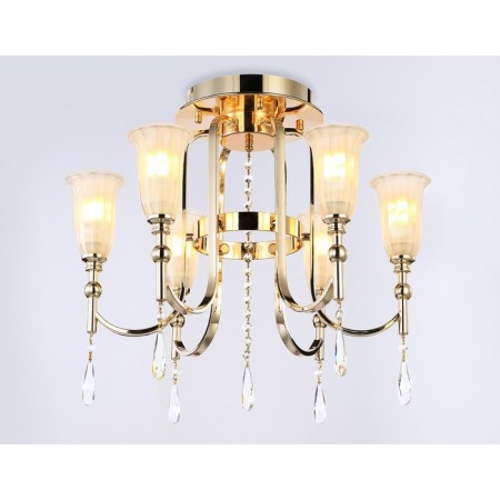 Crystal chandelier with crystal Ambrella Light, Traditional, TR3244, 6HE14, Color Gold-3