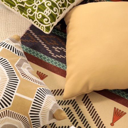 Decorative pillowcase 40x40 cm, Circle Beige, 100% cotton-2
