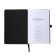 The diary is low, PVC, A5, 140 sheets in a cage, on an elastic band, with a handle, in a gift box, mix