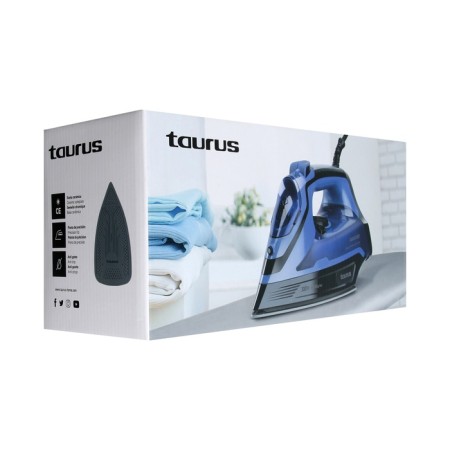 Taurus Quios 3000 iron, ceramic sole, 3000 watts, 45 g/min, 290 ml, black and blue-2