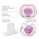 Nipple - orthodontic dummy, silicone, +6 months, with a cap, purple color
